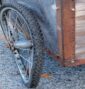 Cart with crooked wheel still works